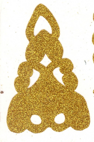 215 Aufbügelmotiv Dreieck gold
